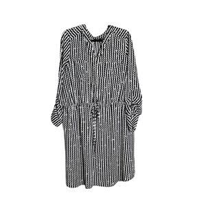 Apt. 9 Black & White Geometric Houndstooth Dress - Size 22W